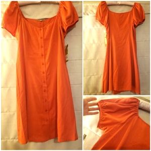 Jemma Puff Sleeve Button Front Dress 10